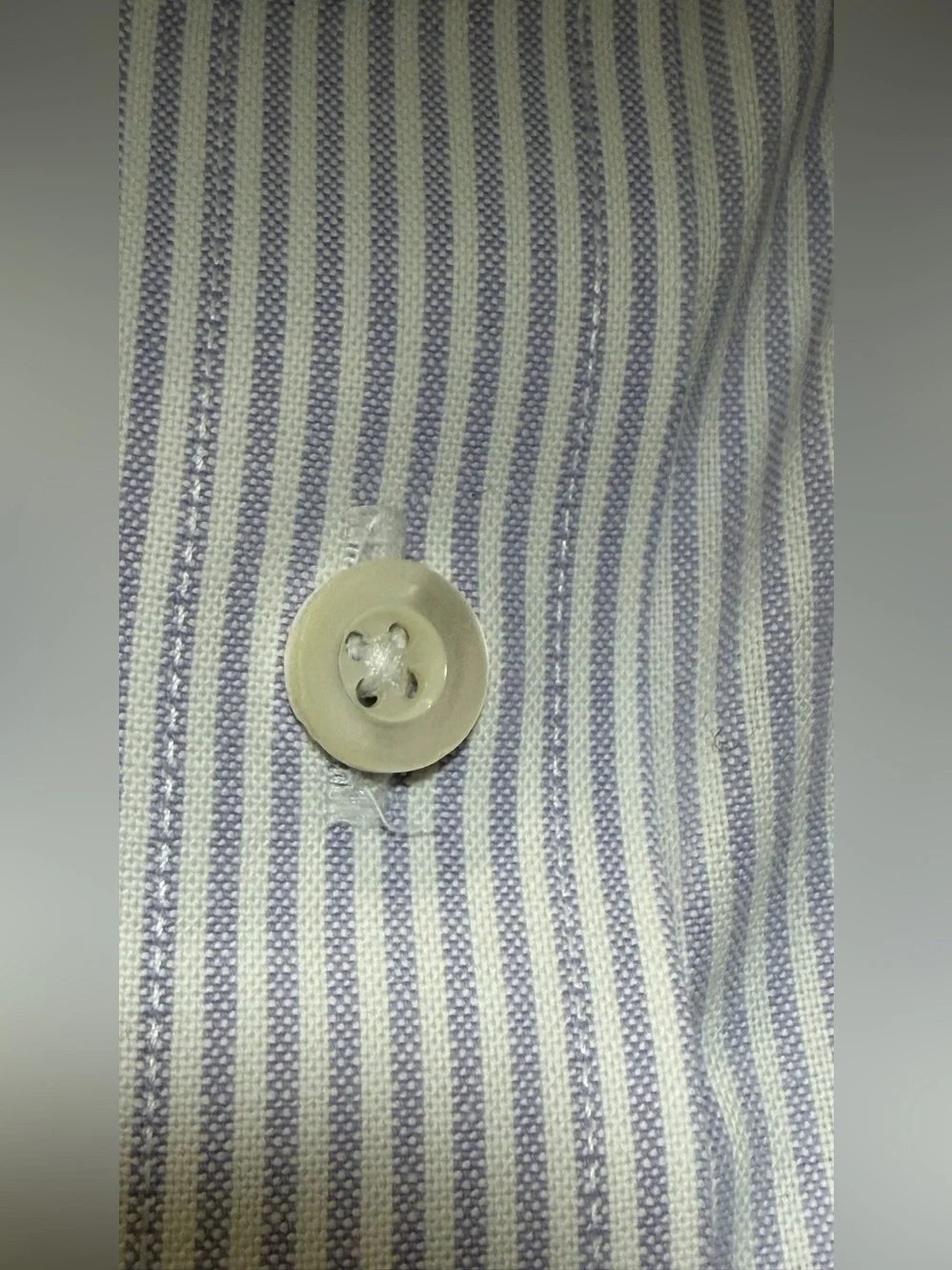 Banana Republic Men's Tailored Slim Fit Dress Shirt - Pinstripe - Lge (16-16.5)